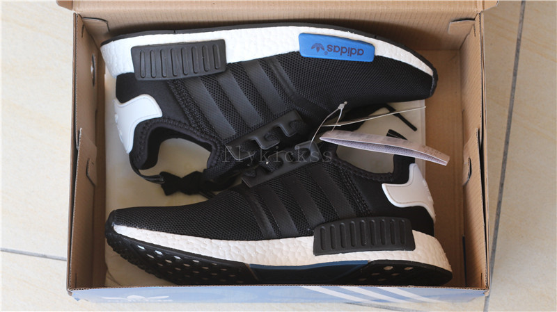 Real Boost Adidas NMD R1 PK Black and Blue